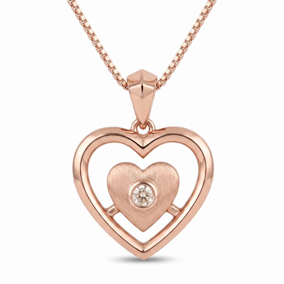 Belaroq Mireya Pearl Ballet Rose Gold Diamond Pendant