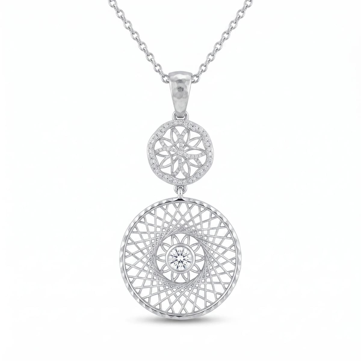 Belaroq Elysia Iris Arcade White Gold Diamond Pendant