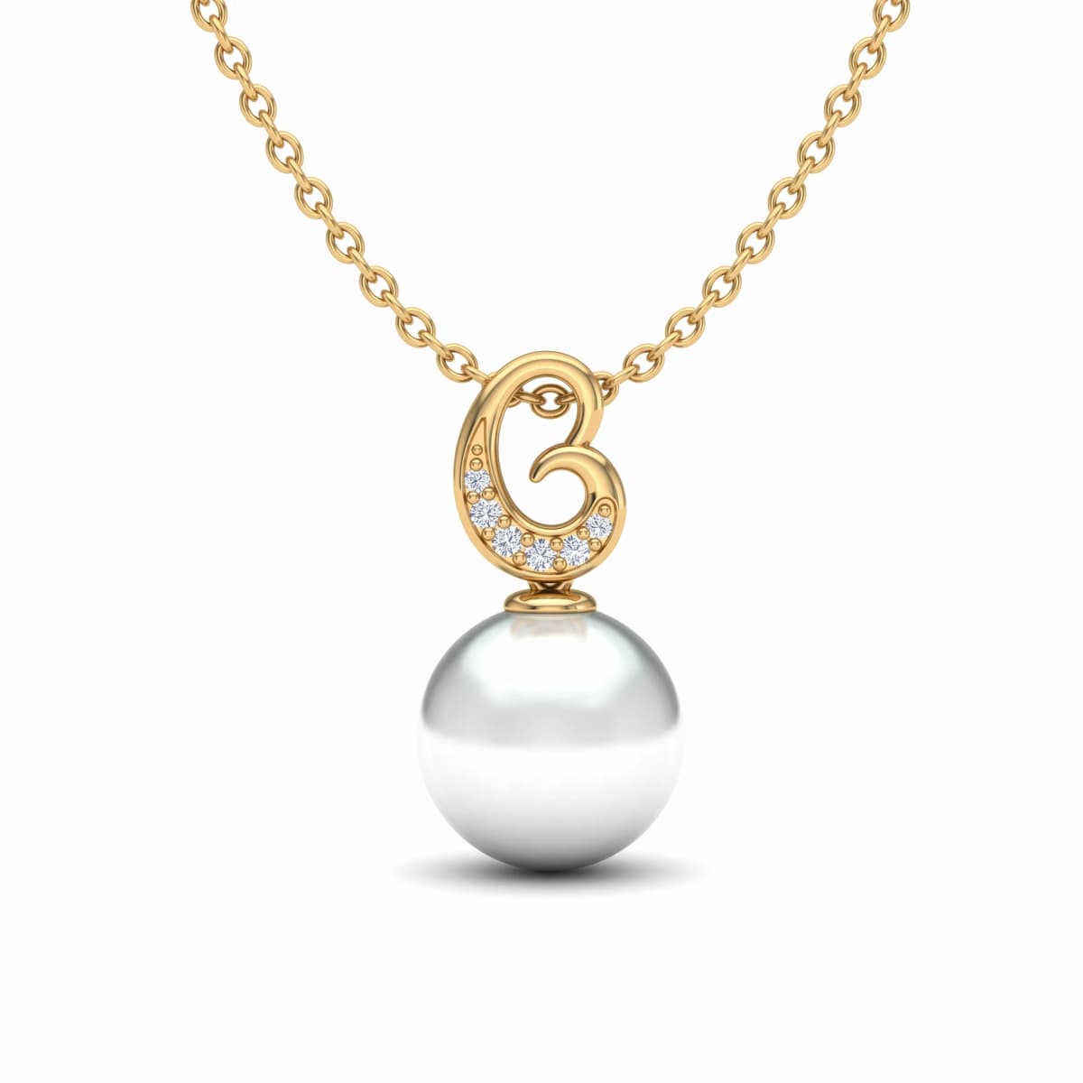 Belaroq Lunara Dew Bijou Yellow Gold Diamond Pendant