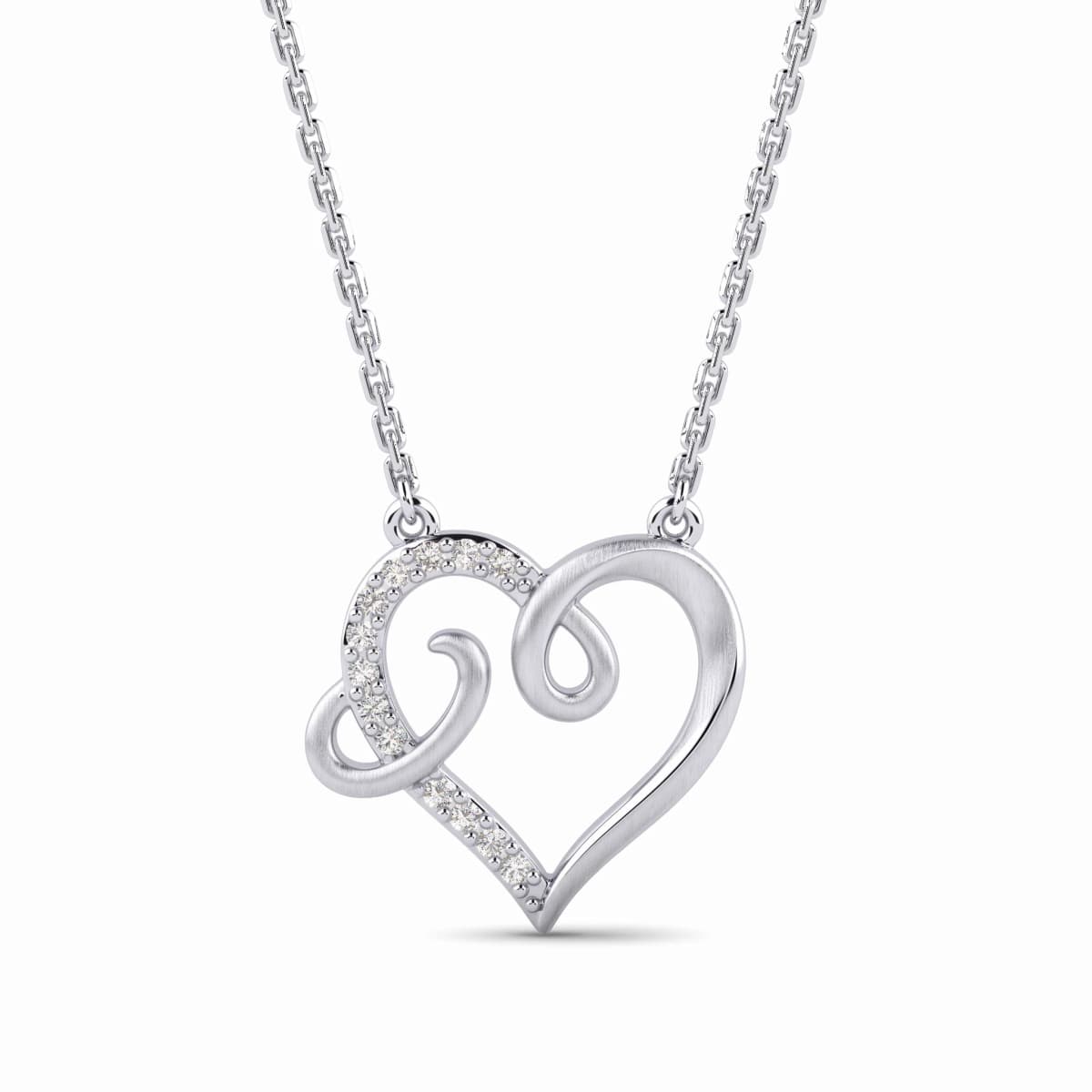 Belaroq Roselle Aster Vow White Gold Diamond Necklace