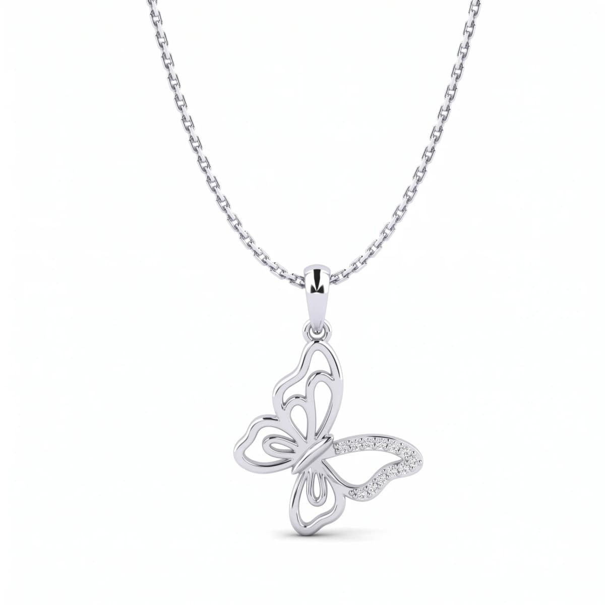 Belaroq Lumina Prism Muse White Gold Diamond Pendant