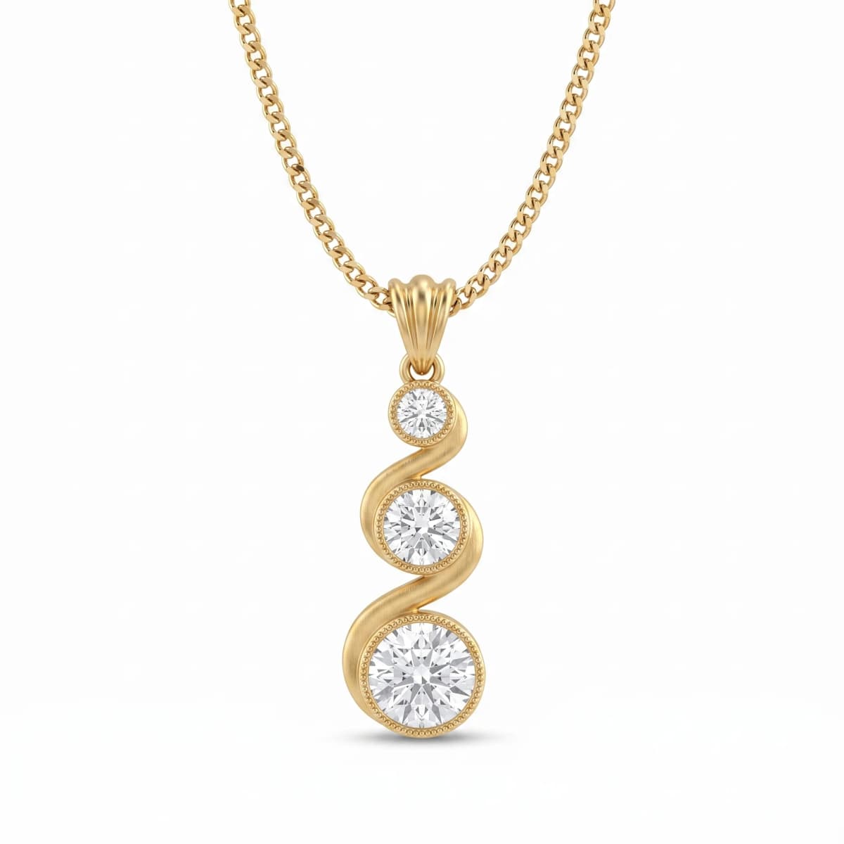 Belaroq Lunelle Vale Maison Yellow Gold Diamond Pendant