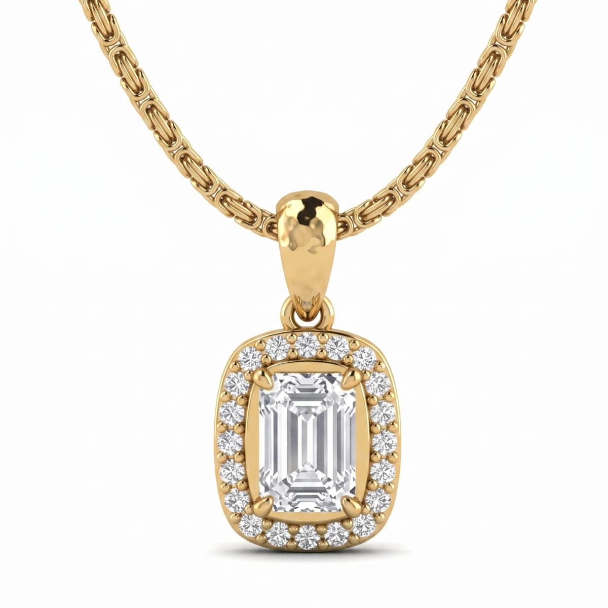 Belaroq Selene Signet Monde Yellow Gold Diamond Pendant