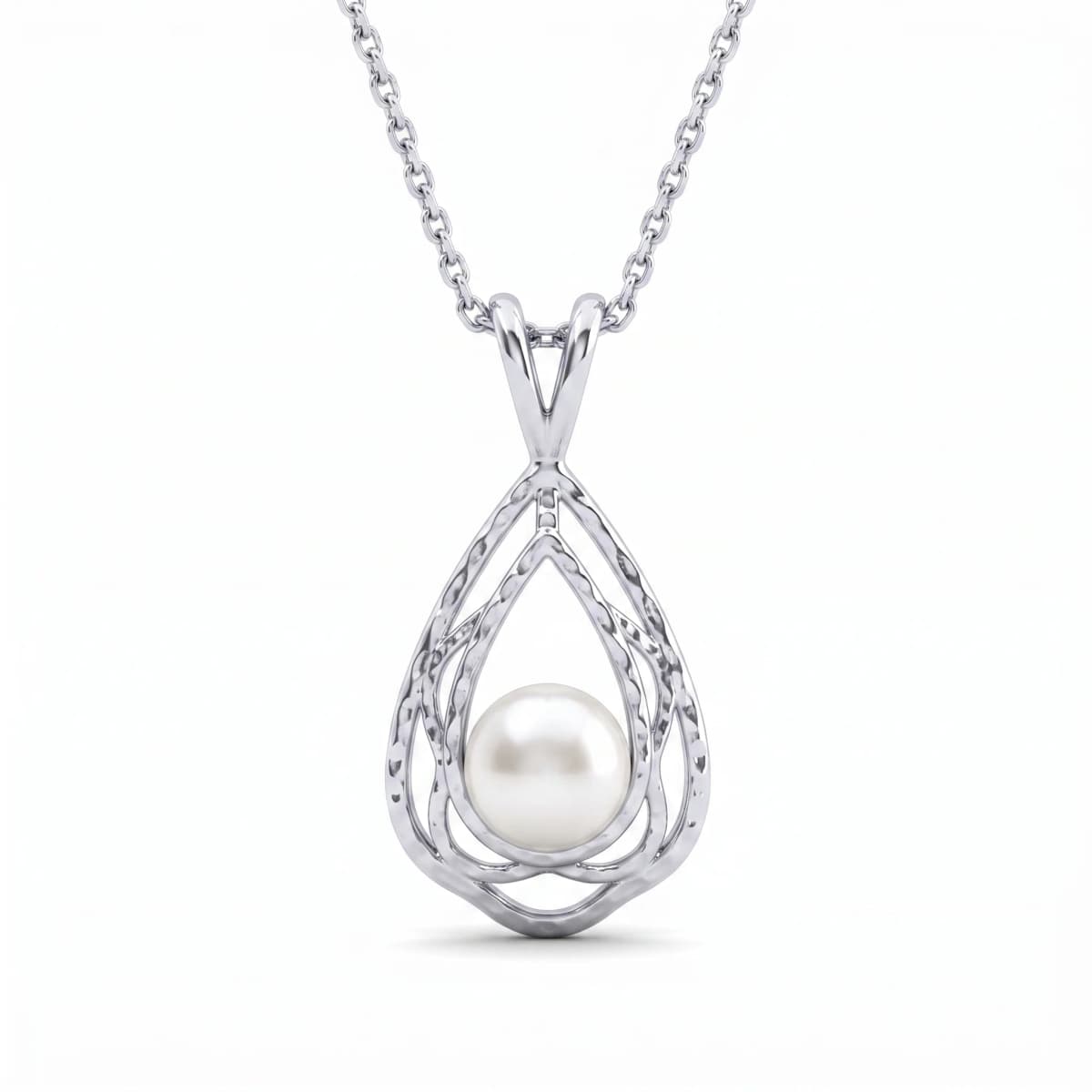 Belaroq Elara Nova Serein White Gold Pearl Pendant