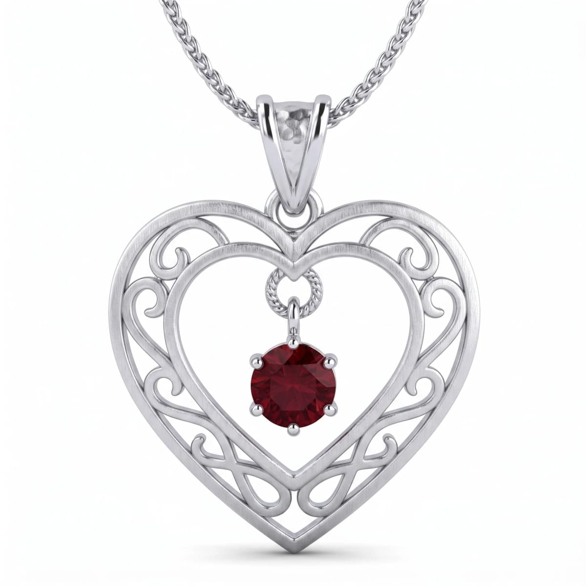 Belaroq Serena Maris Verve Silver Ruby Pendant