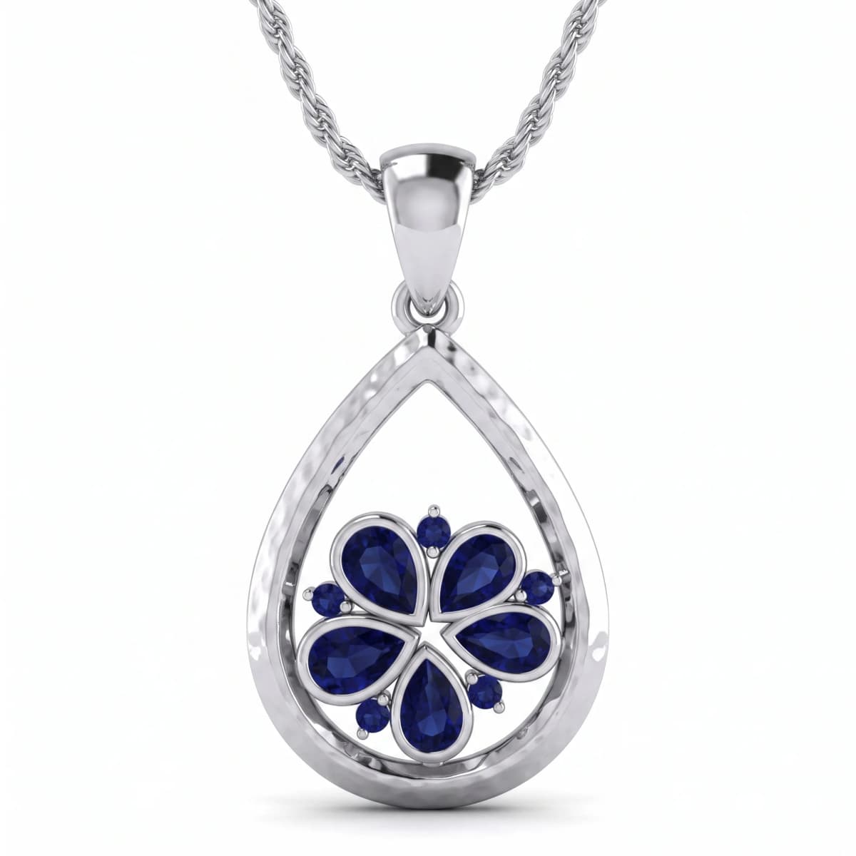 Belaroq Vivienne Twist Atelier White Gold Sapphire Pendant