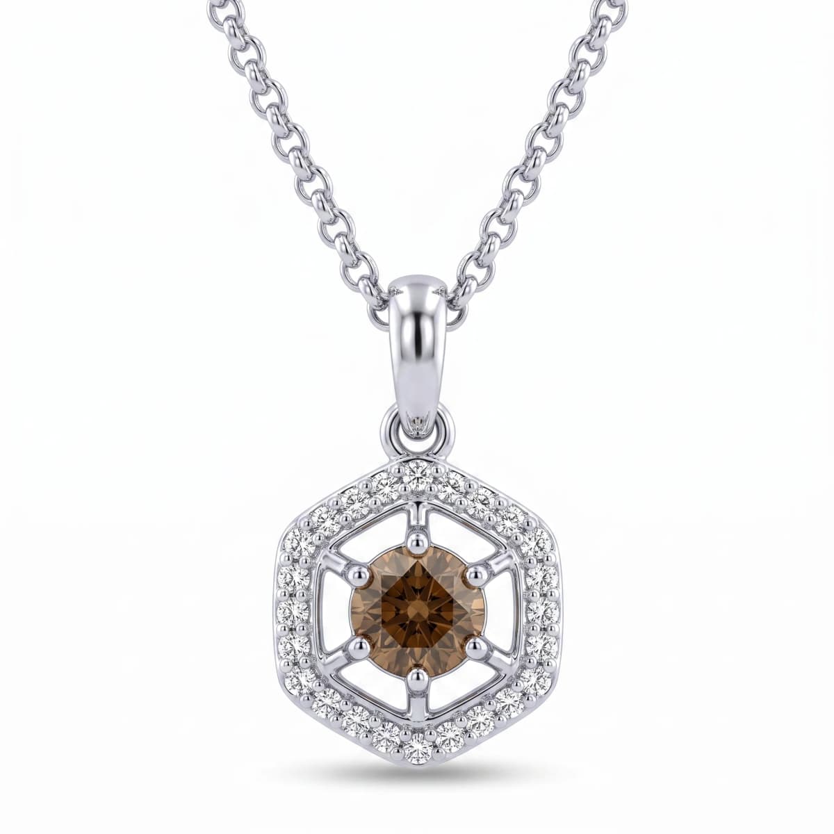 Belaroq Solene Lyric Aurum White Gold Diamond Pendant