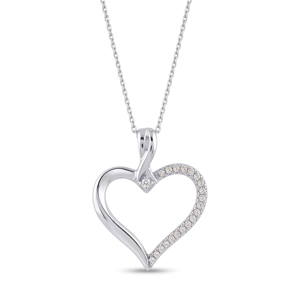 Belaroq Aurette Star Lustre White Gold Lab Diamond Pendant