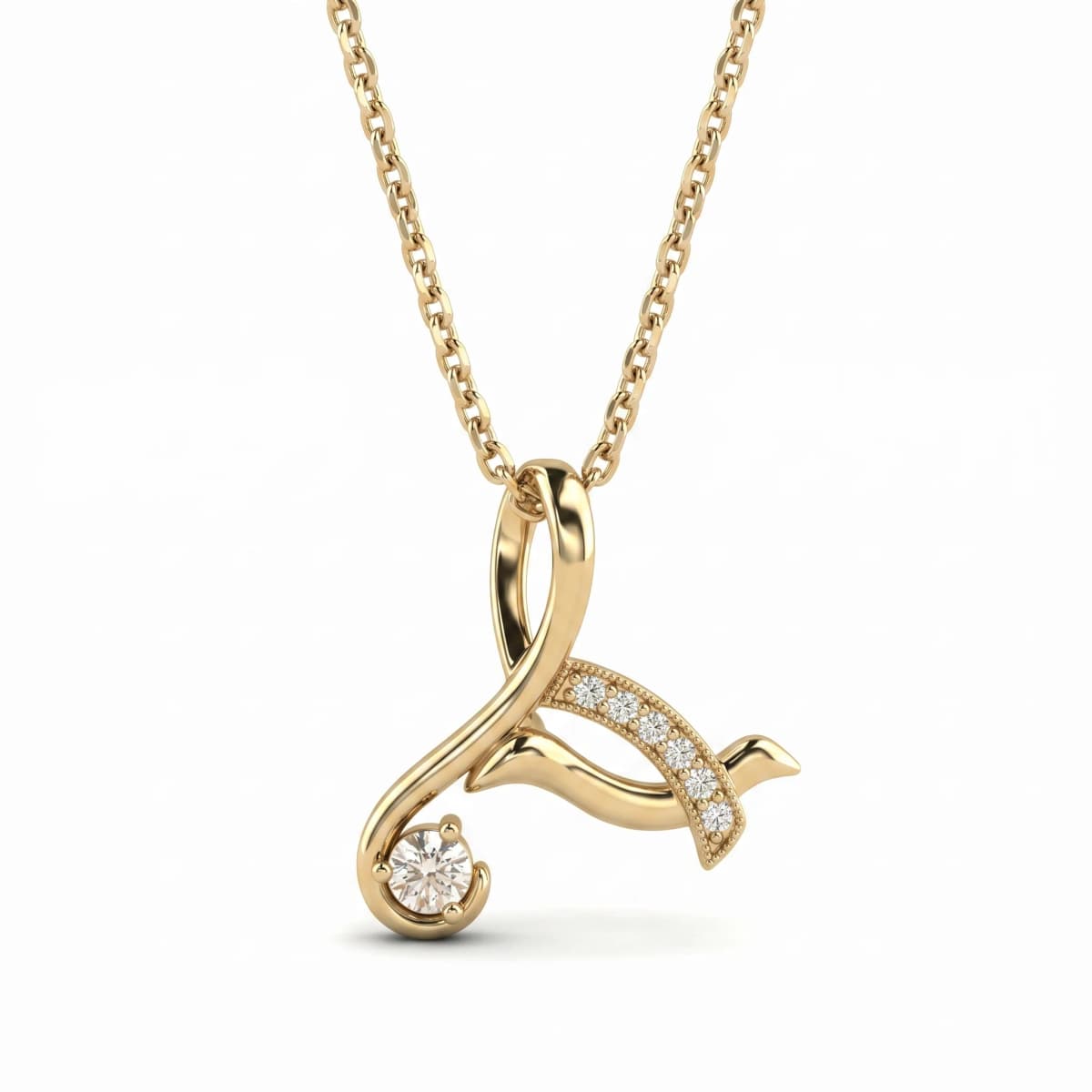 Belaroq Virelle Rill Luxe Yellow Gold Diamond Necklace