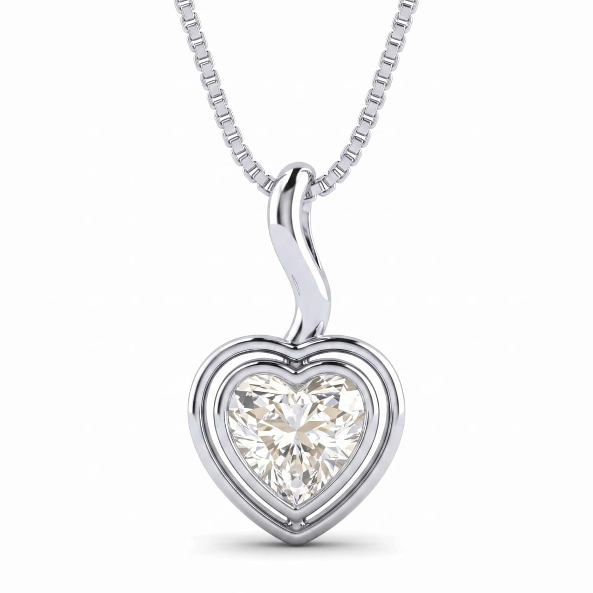 Belaroq Asteria Spire Maison Silver Diamond Pendant