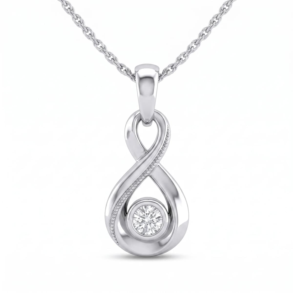 Belaroq Isolde Mira Gala White Gold Zirconia Pendant