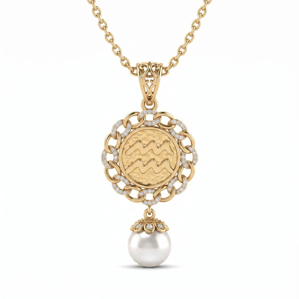 Belaroq Clarion Helio Ballet Yellow Gold Diamond Pendant