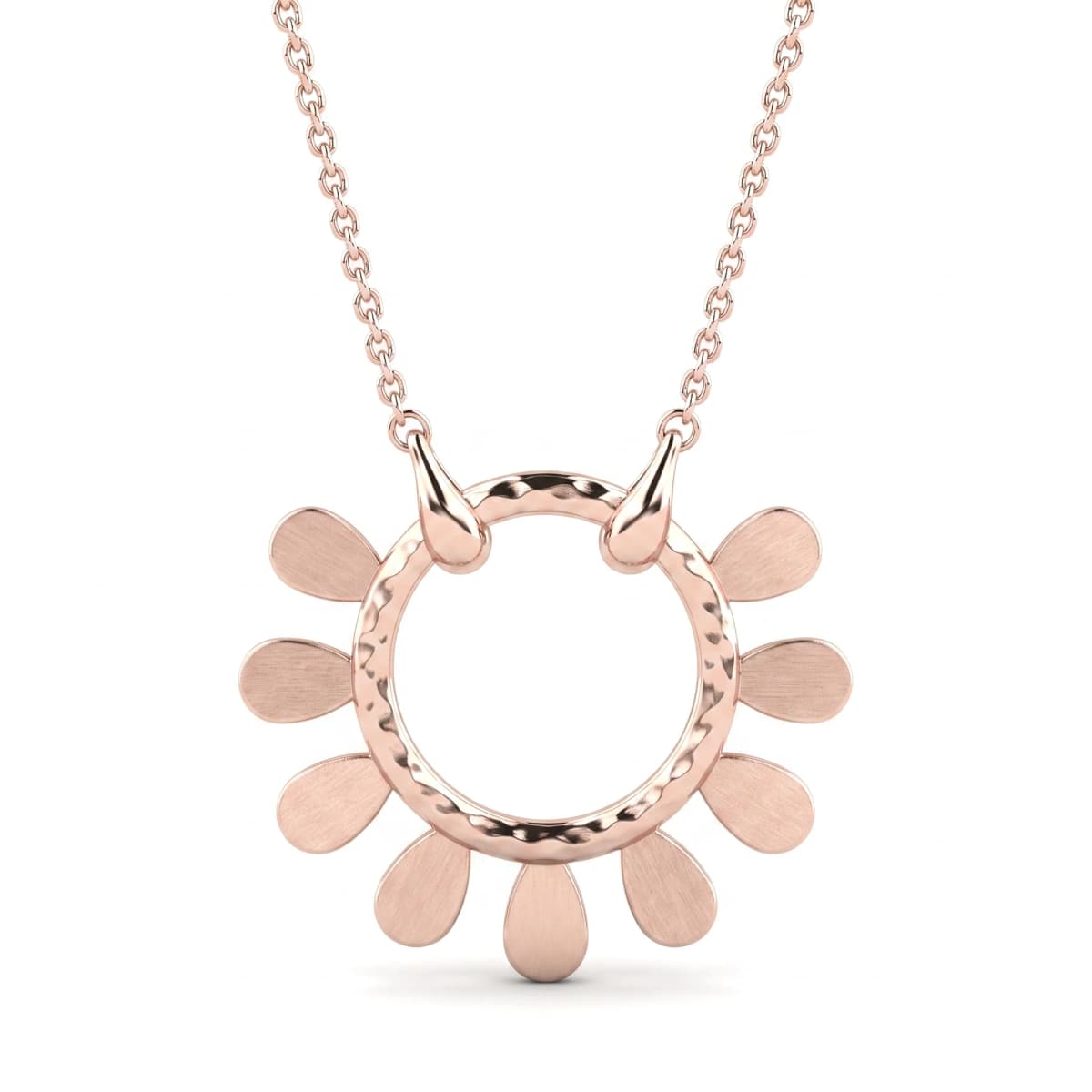 Belaroq Elaria Ray Noir Rose Gold Necklace