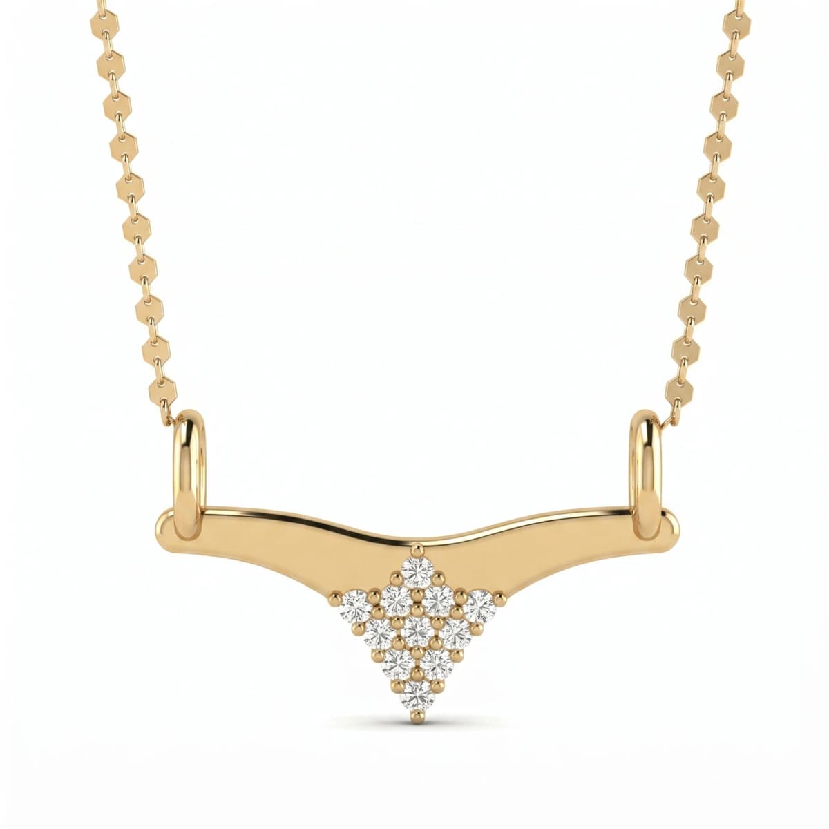 Belaroq Vesper Monarch Fable Yellow Gold Zirconia Necklace