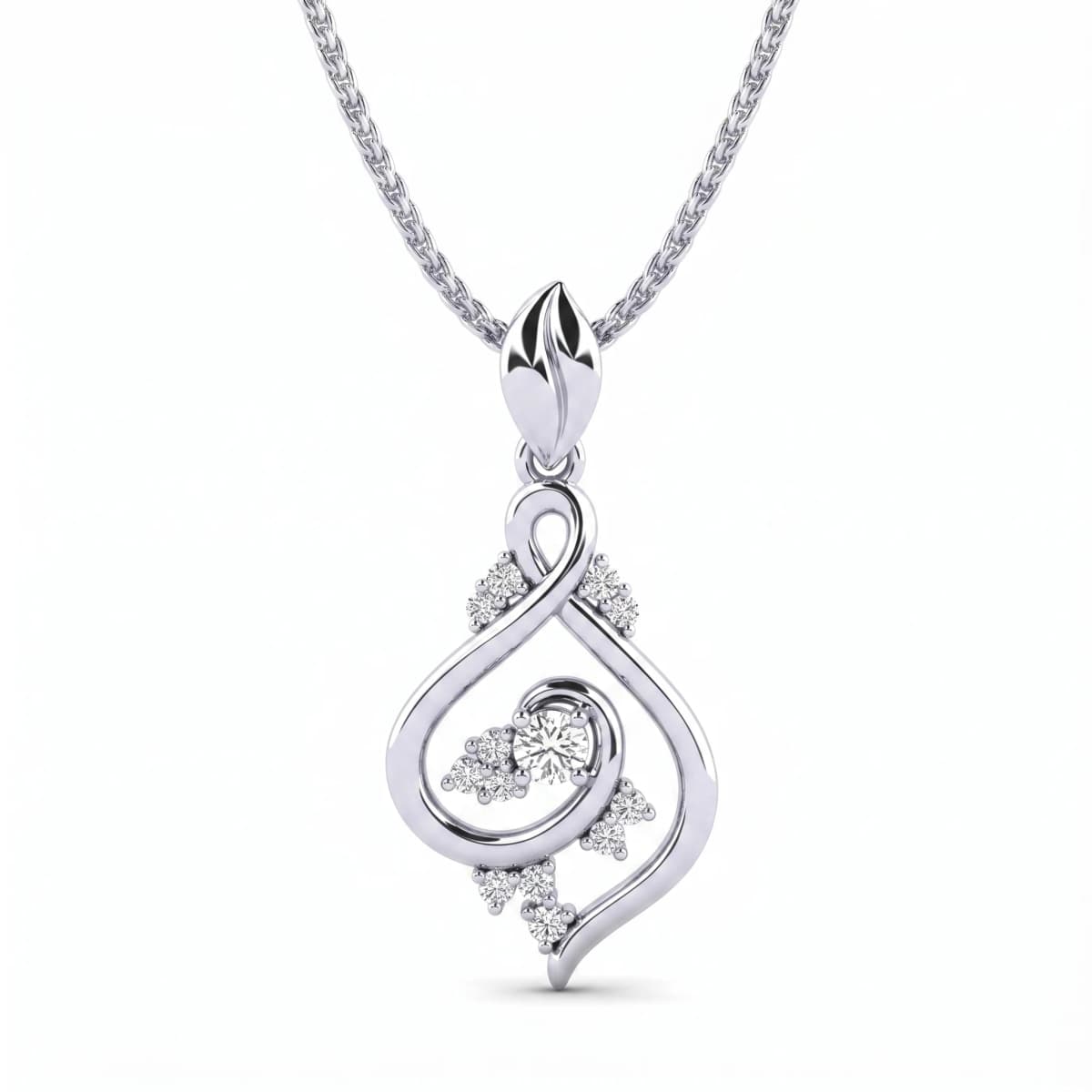 Belaroq Marella Echo Keepsake White Gold Lab Diamond Pendant
