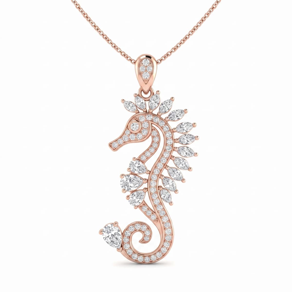 Belaroq Alira Crown Atelier Rose Gold Diamond Pendant