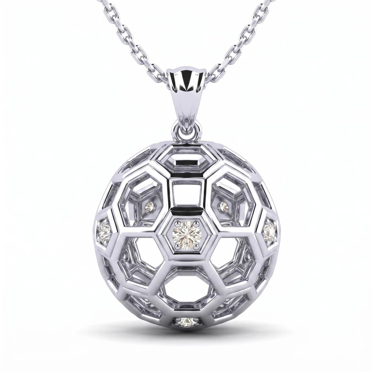 Belaroq Lunelle Vale Dore White Gold Pendant