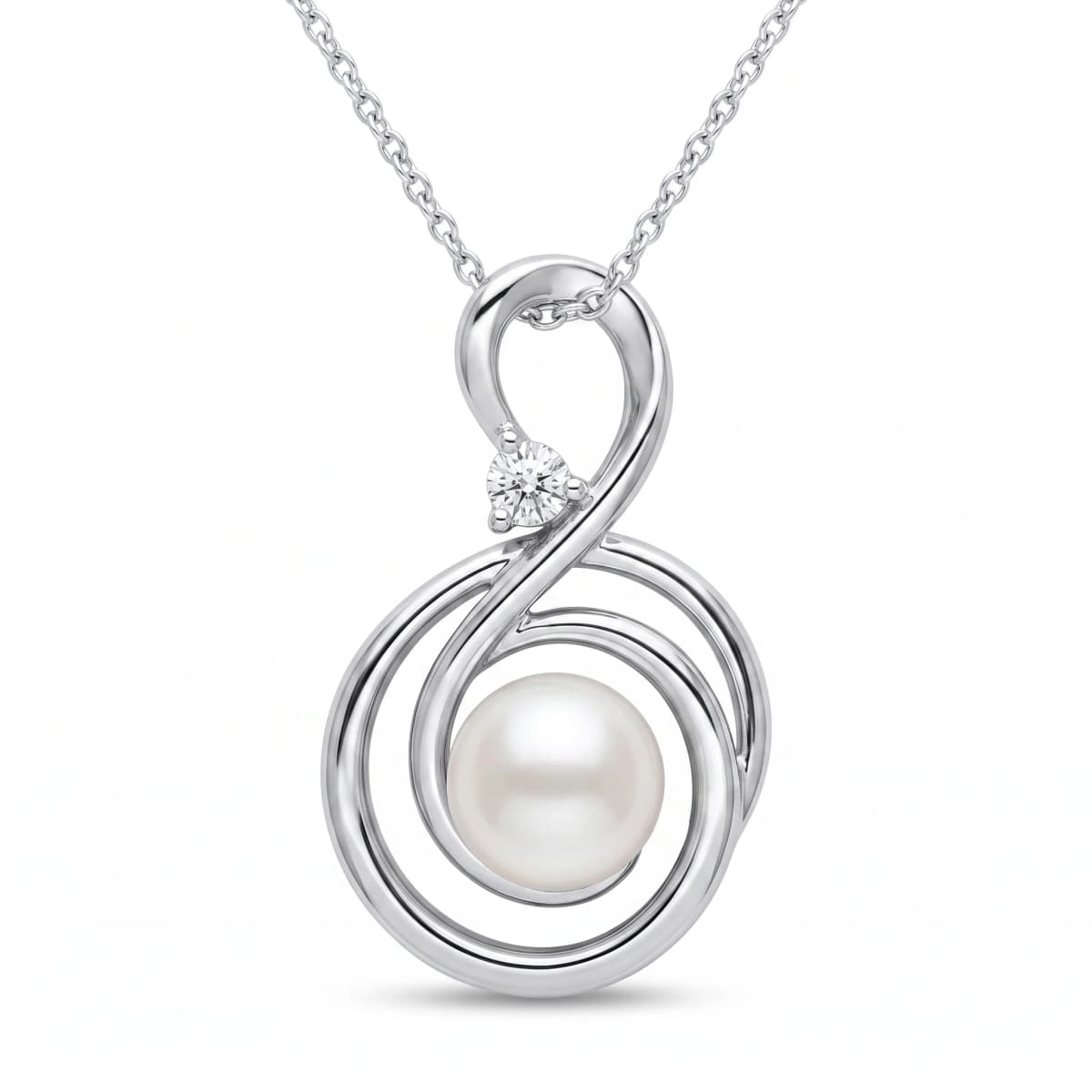 Belaroq Arielle Dawn Aube Silver Lab Diamond Pendant