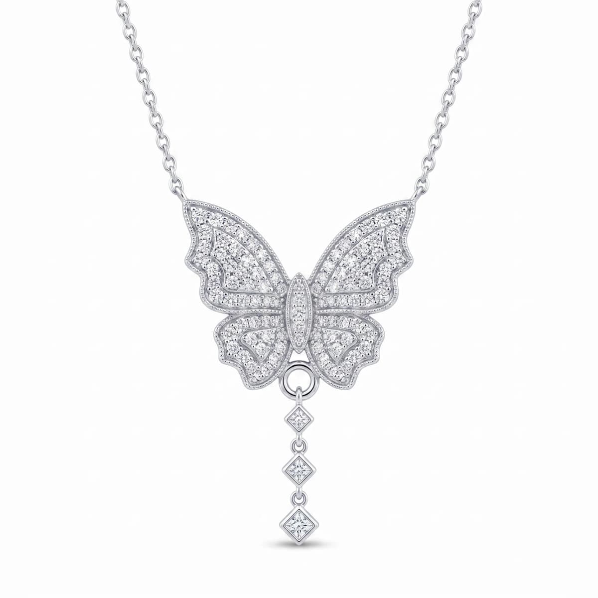 Belaroq Arden Cove Vow White Gold Zirconia Necklace