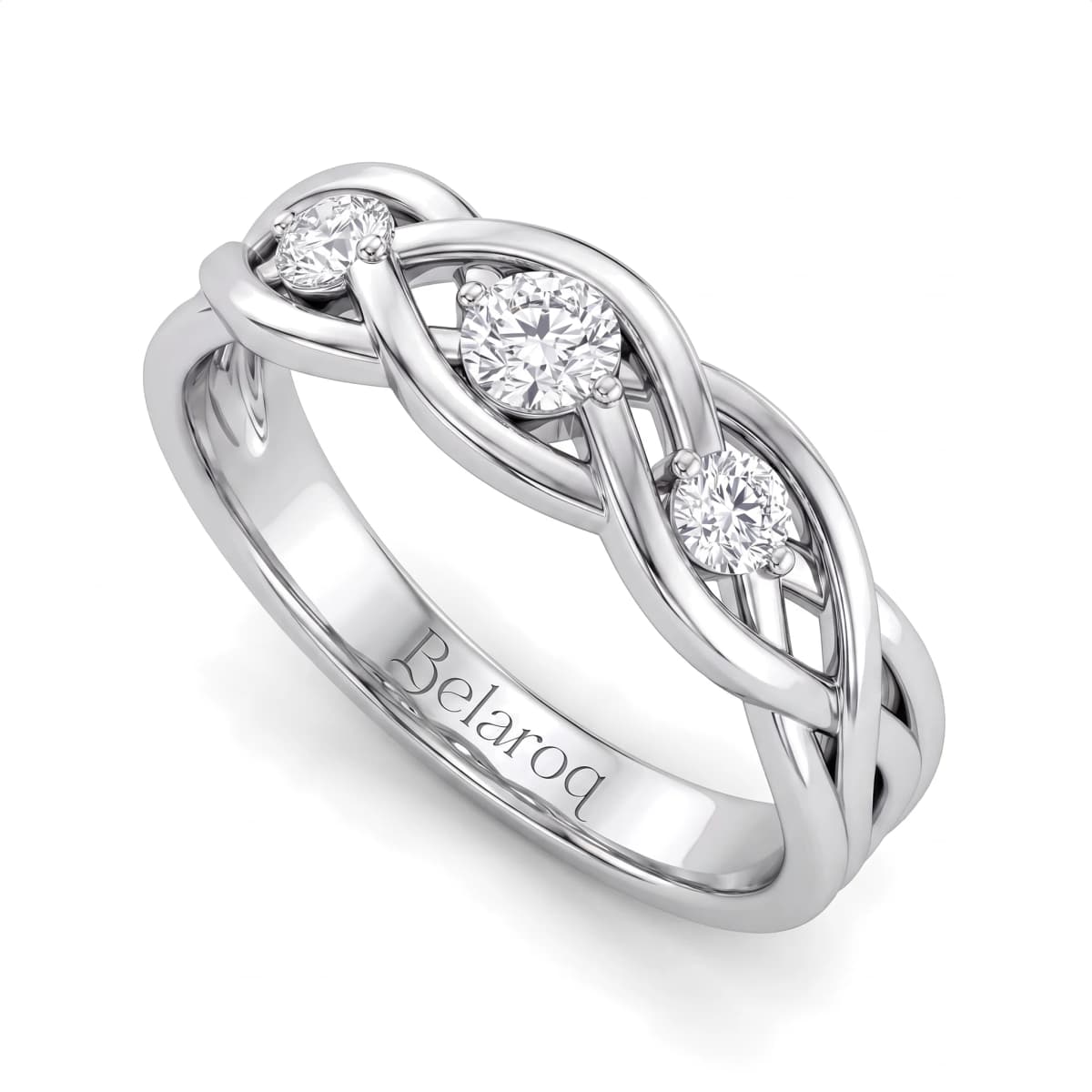 Belaroq Arden Fleur Dore White Gold Diamond Ring