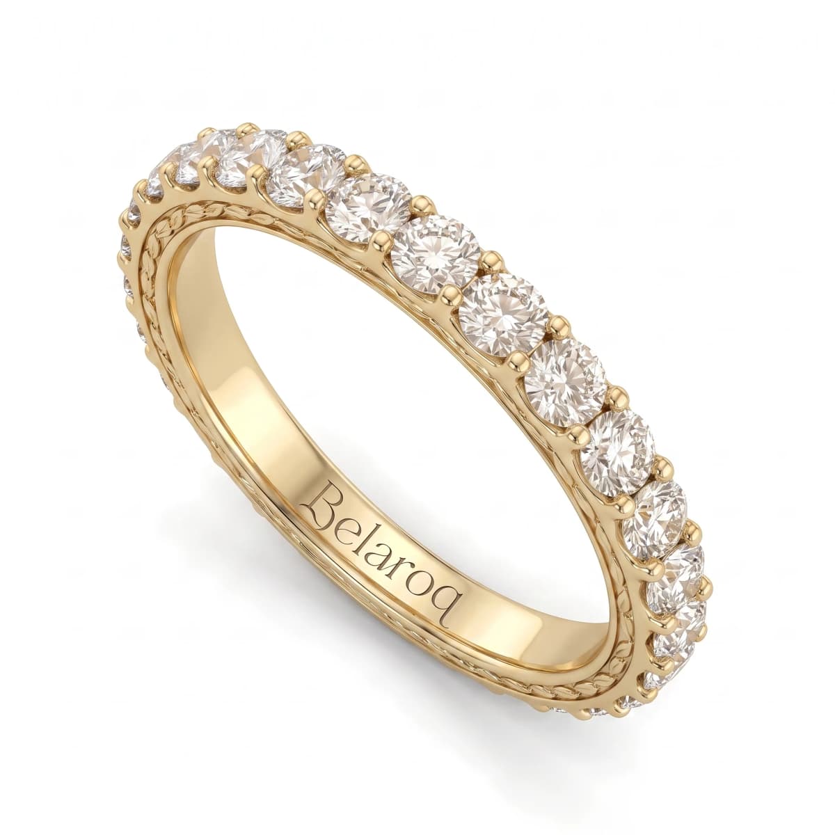 Belaroq Solene Lace Noble Yellow Gold Zirconia Ring