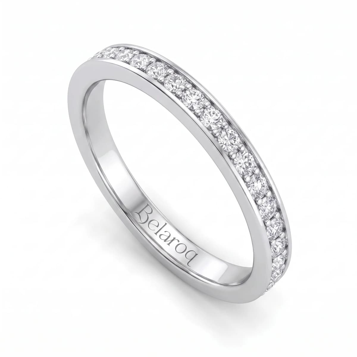 Belaroq Aria Charm Rive White Gold Diamond Bridal Ring