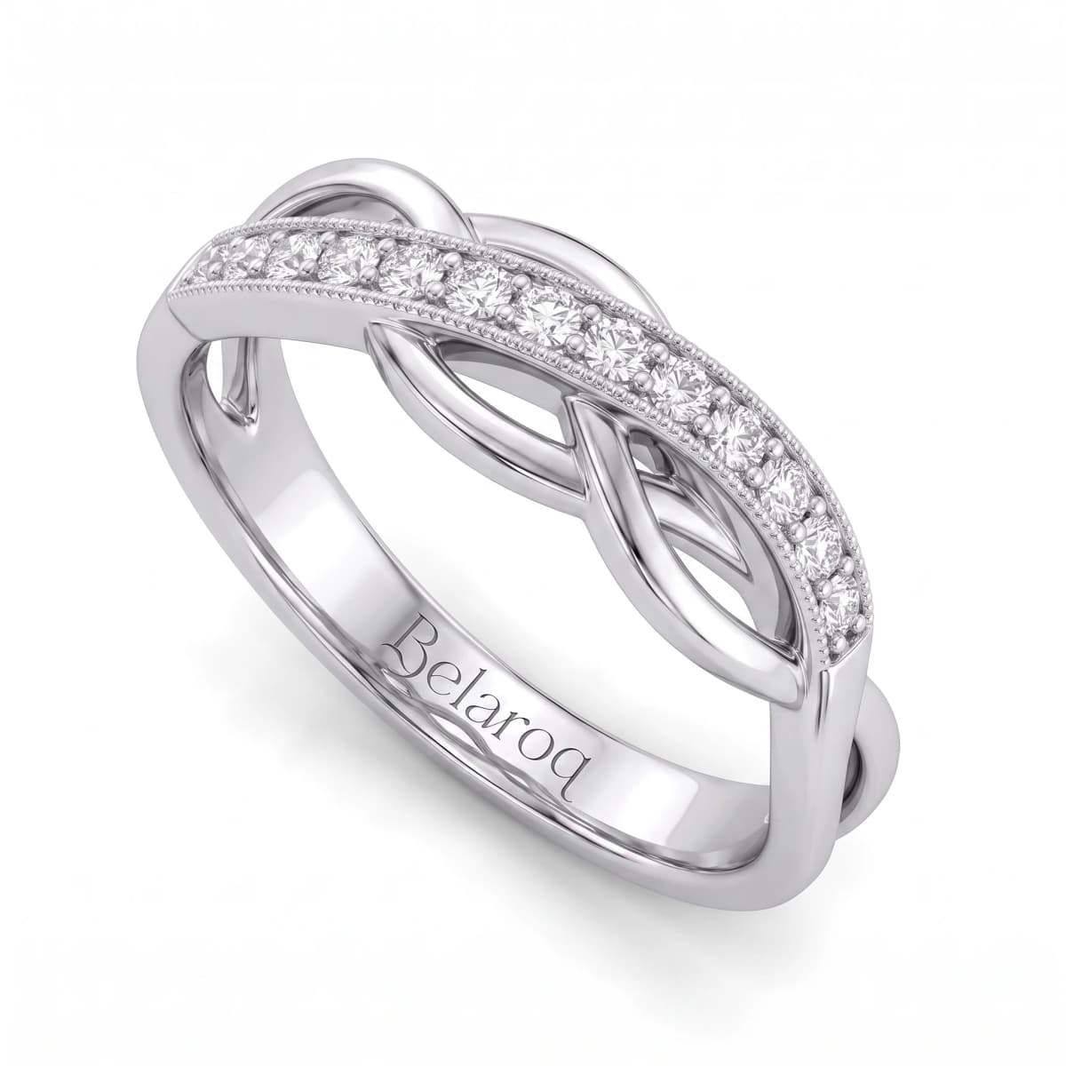 Belaroq Mireya Dew Whisper Silver Diamond Ring
