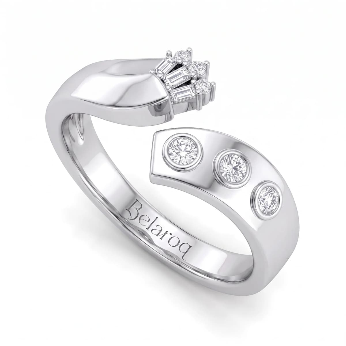 Belaroq Isolde Crown Bijou White Gold Diamond Ring
