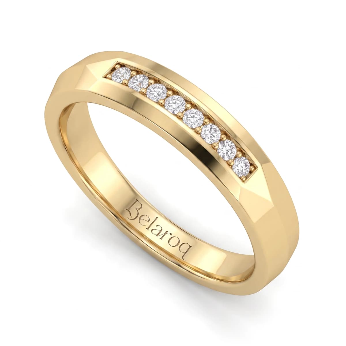 Belaroq Celeste Signet Lustre Yellow Gold Ring