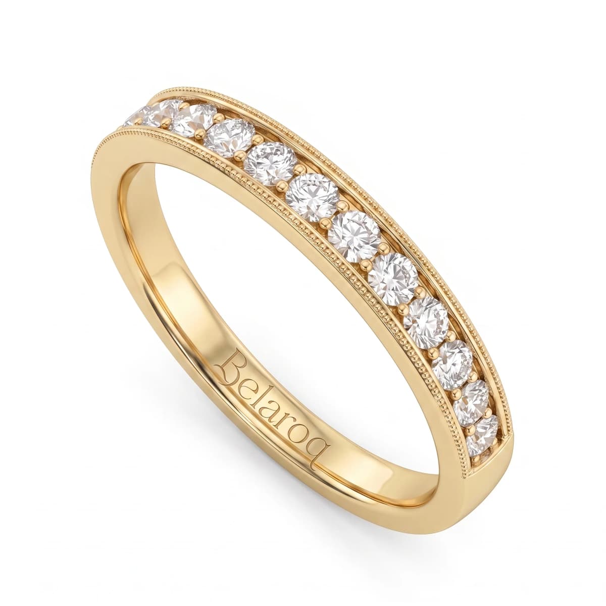 Belaroq Elara Orchid Adorn Yellow Gold Diamond Ring