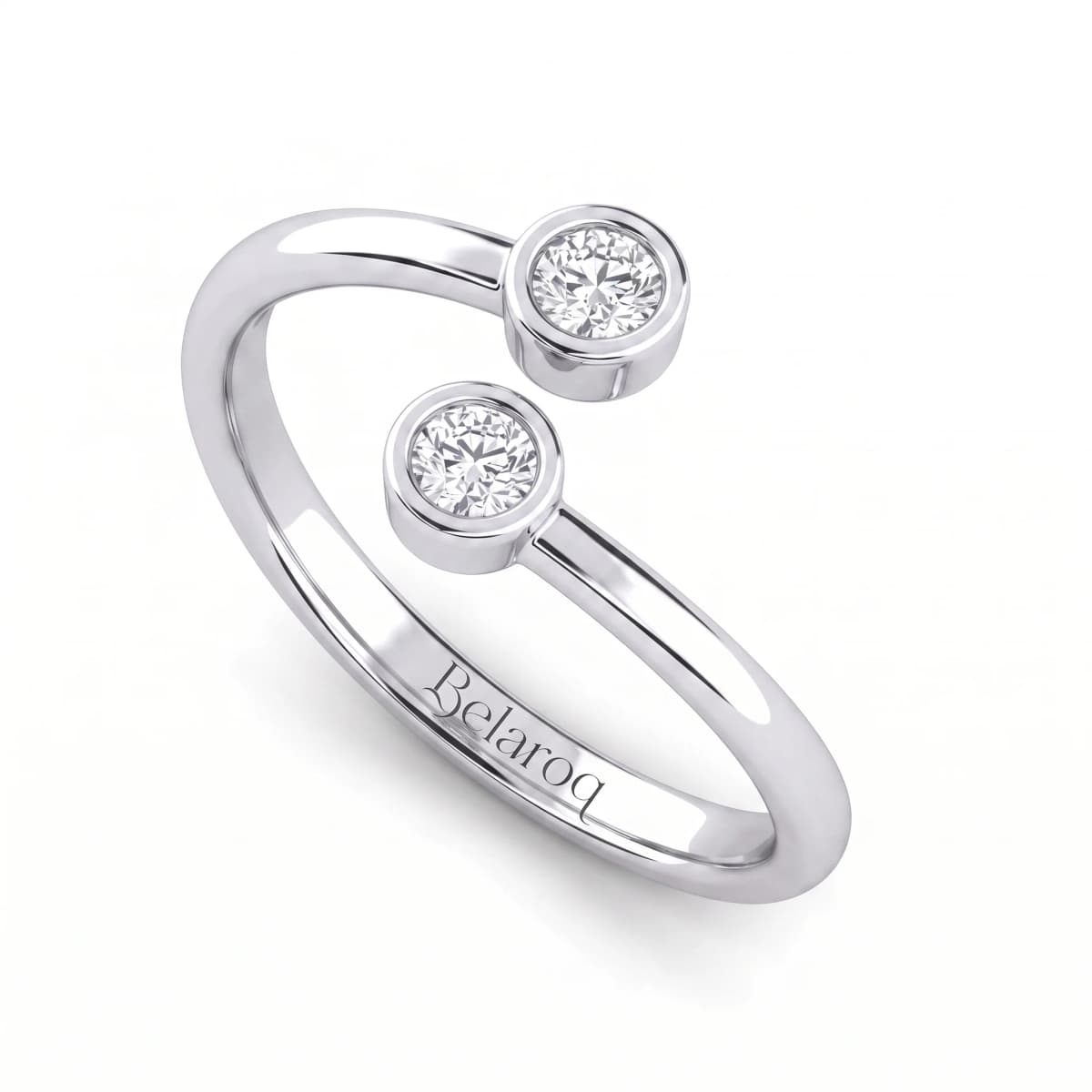 Belaroq Marquise Vista Whisper White Gold Diamond Ring