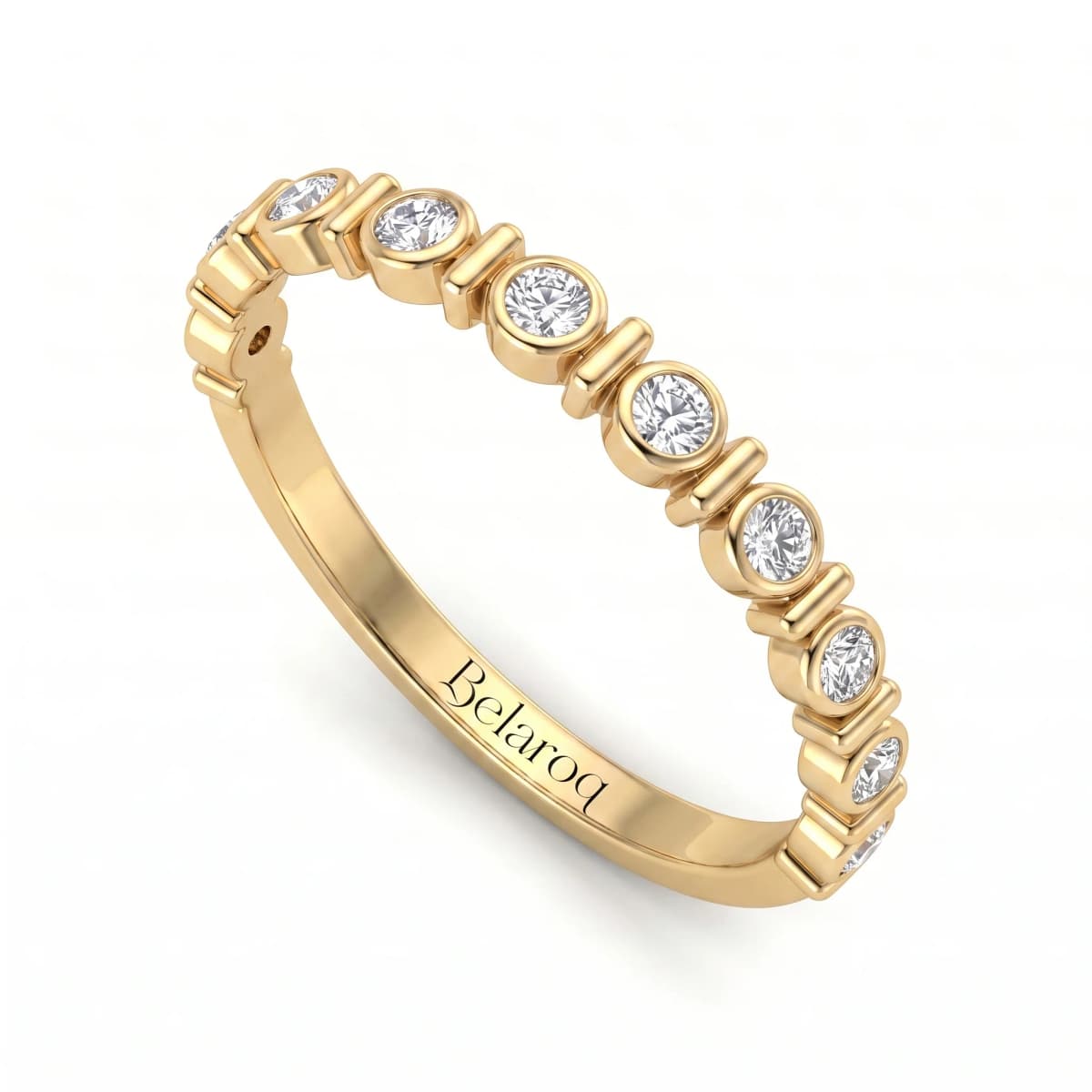 Belaroq Oriana Lyric Ballet Yellow Gold Zirconia Ring
