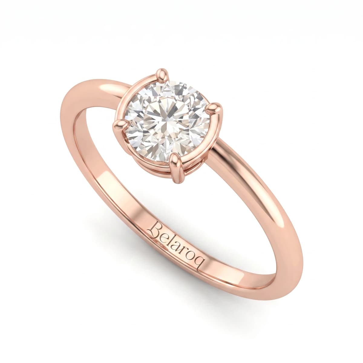 Belaroq Calista Cascade Noir Rose Gold Lab Diamond Ring