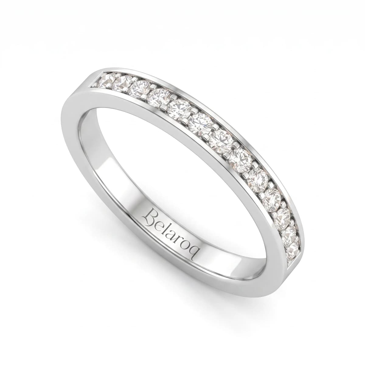 Belaroq Serena Compass Radiant Silver Diamond Ring
