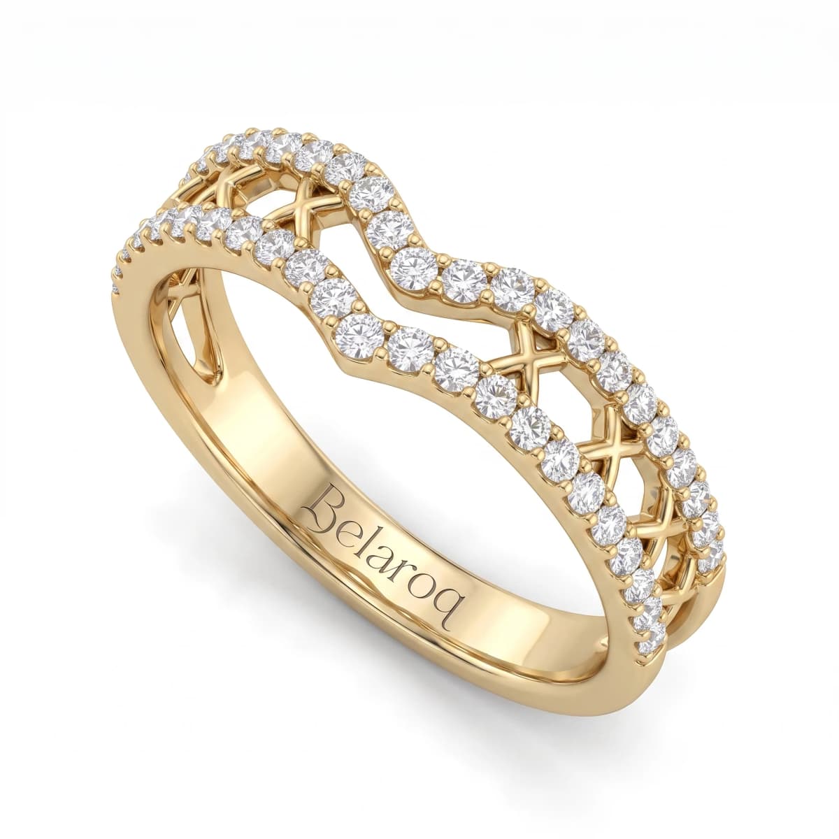 Belaroq Vivienne Mist Solstice Yellow Gold Diamond Ring