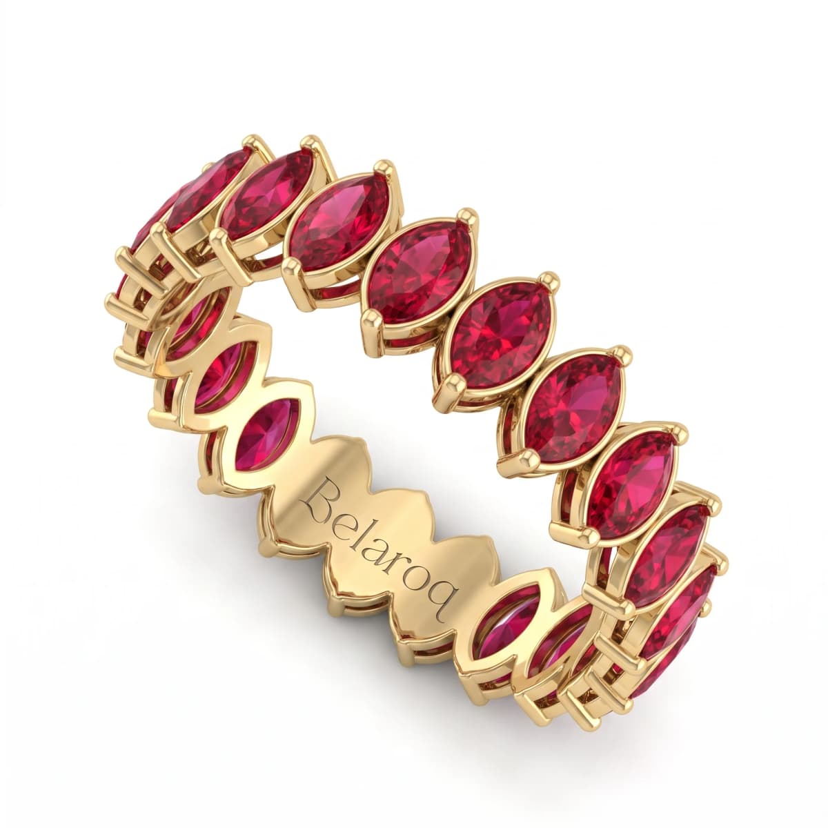 Belaroq Nocturne Grace Dore Yellow Gold Ruby Ring