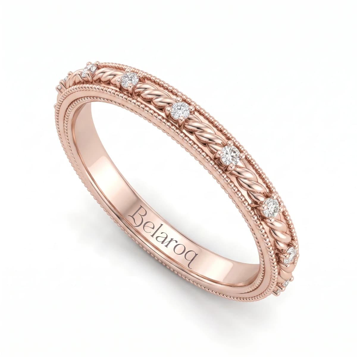 Belaroq Coralie Wisp Arcade Rose Gold Ring