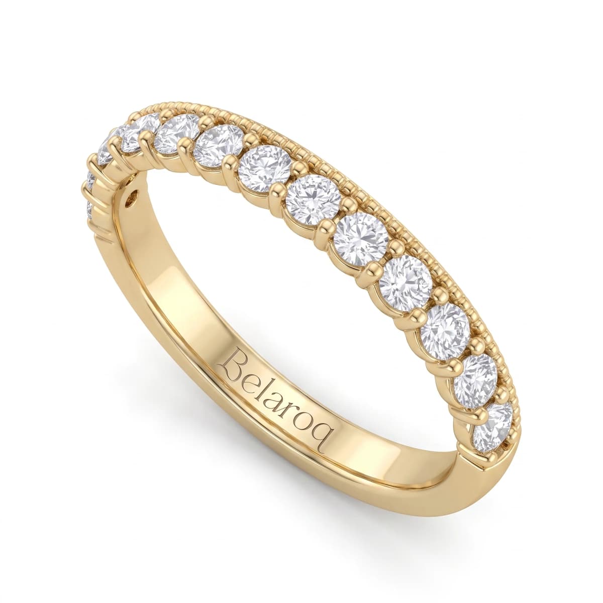 Belaroq Veyra Sol Aube Yellow Gold Lab Diamond Ring