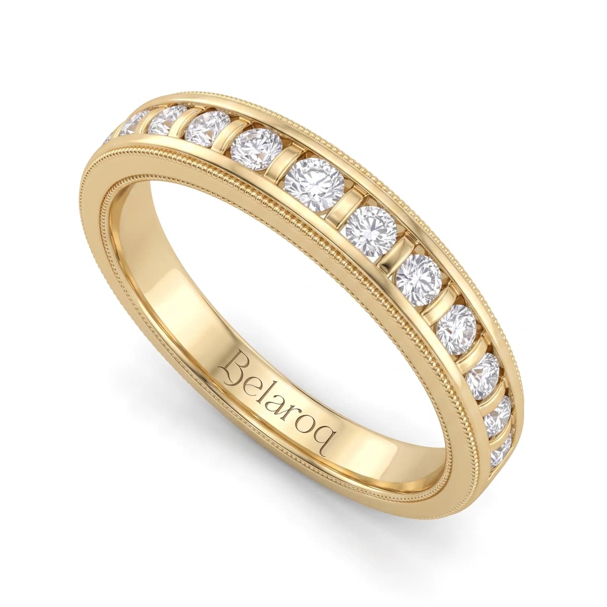 Belaroq Lyra Spire Aurum Yellow Gold Diamond Bridal Ring
