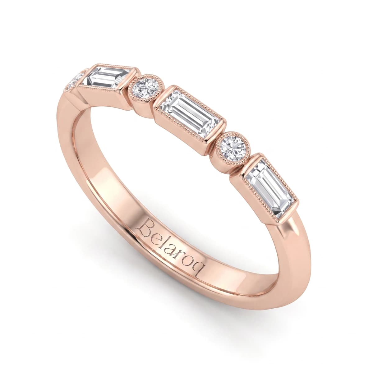 Belaroq Aria Charm Lustre Rose Gold Diamond Ring