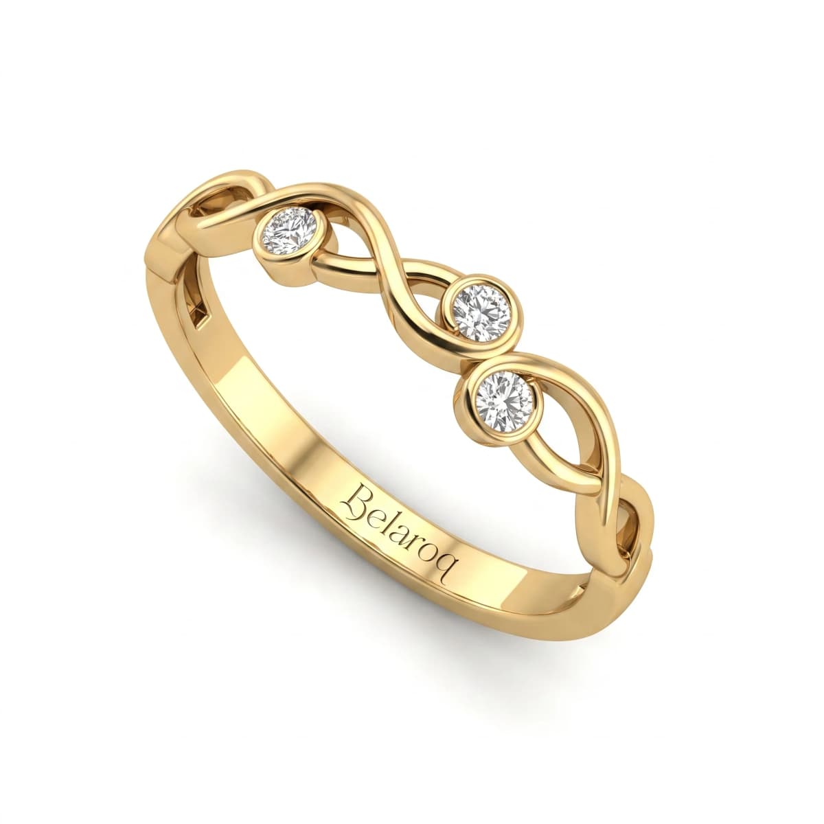 Belaroq Estelle Aster Regal Yellow Gold Diamond Ring