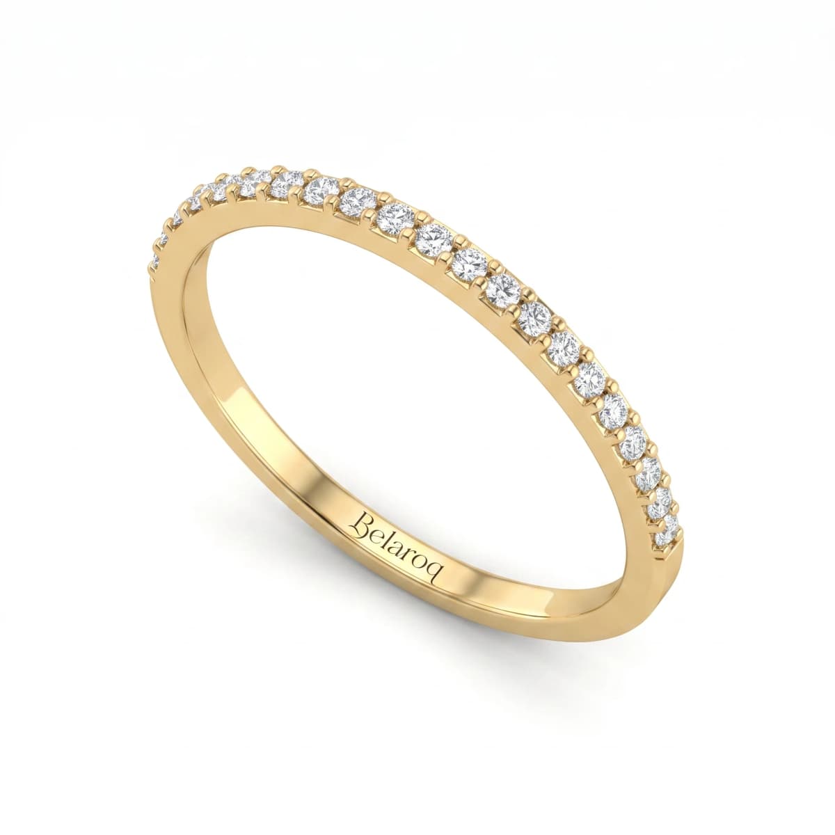 Belaroq Calenne Leaf Ceremony Yellow Gold Lab Diamond Ring
