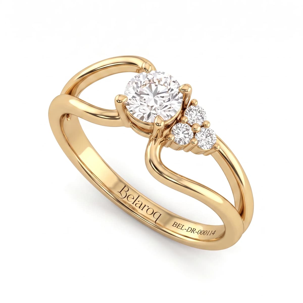 Belaroq Lumina Dawn Eclat Yellow Gold Diamond Ring