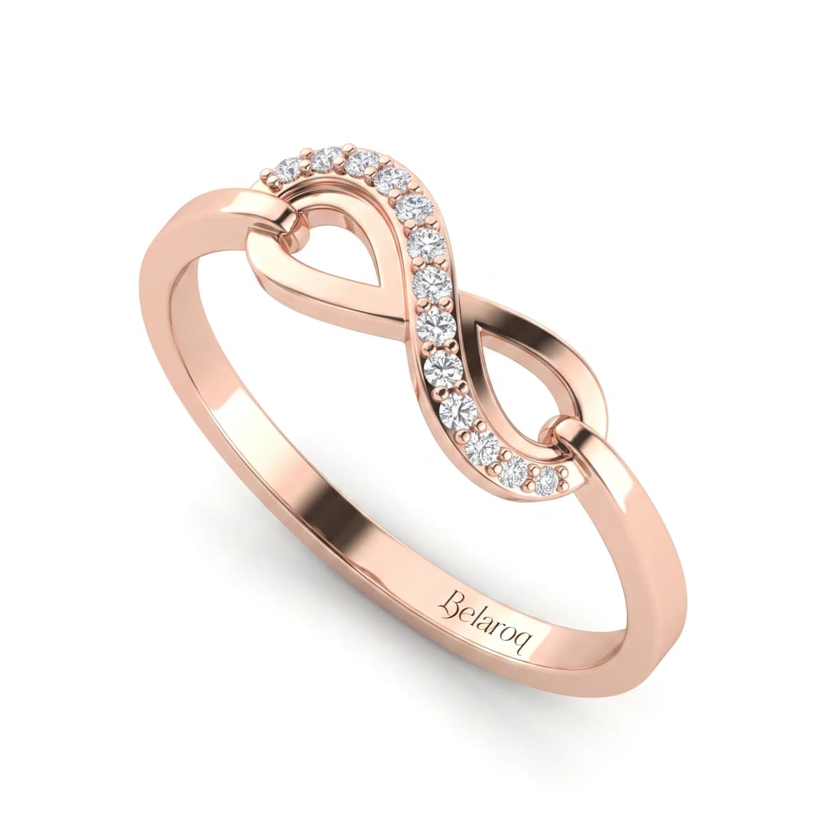 Belaroq Sorelle Orbit Fable Rose Gold Diamond Ring