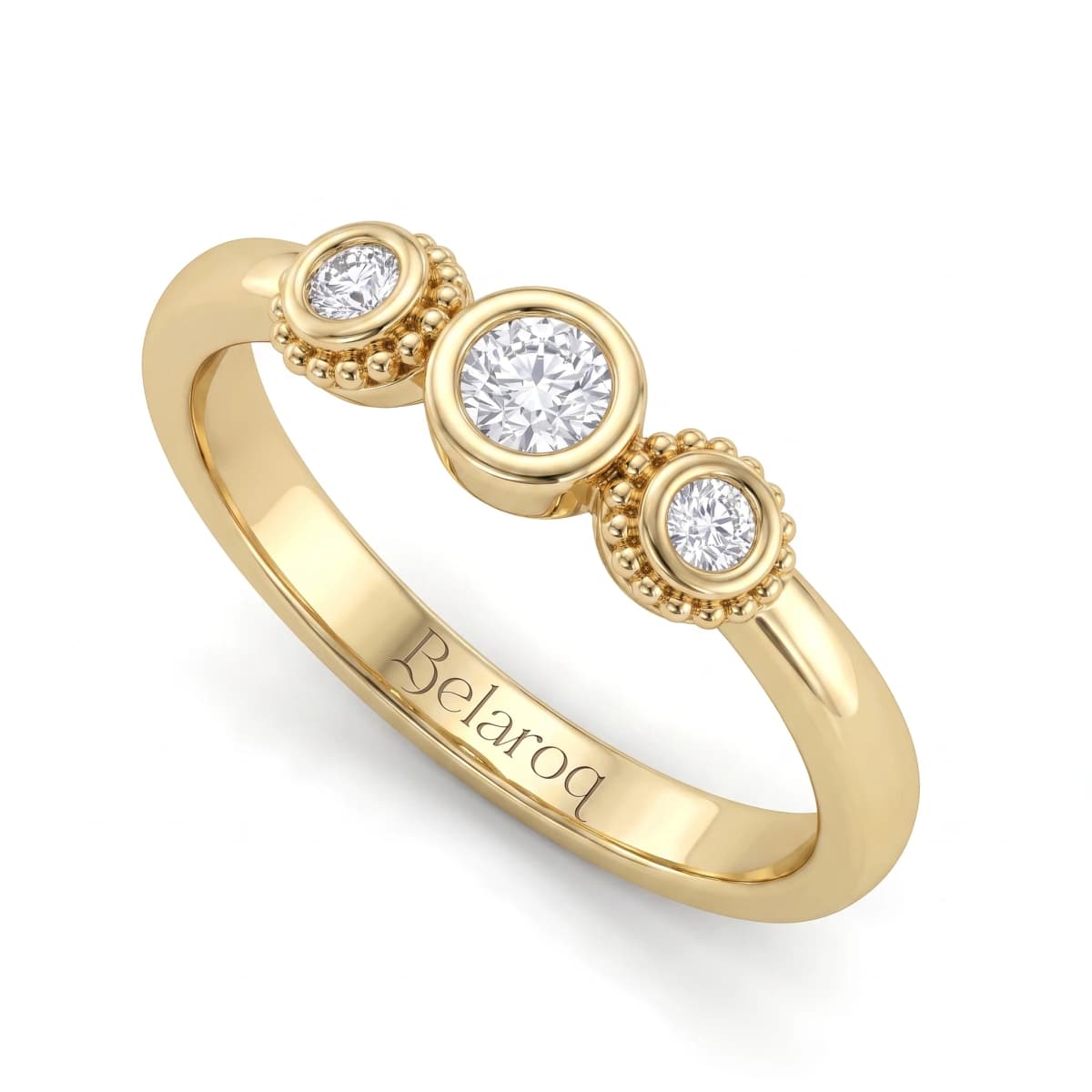 Belaroq Alira Muse Solstice Yellow Gold Lab Diamond Ring