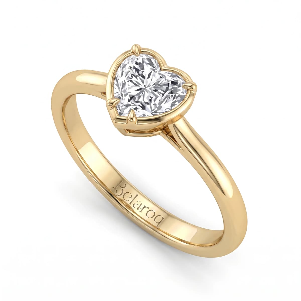 Belaroq Marielle Flora Luxe Yellow Gold Lab Diamond Ring