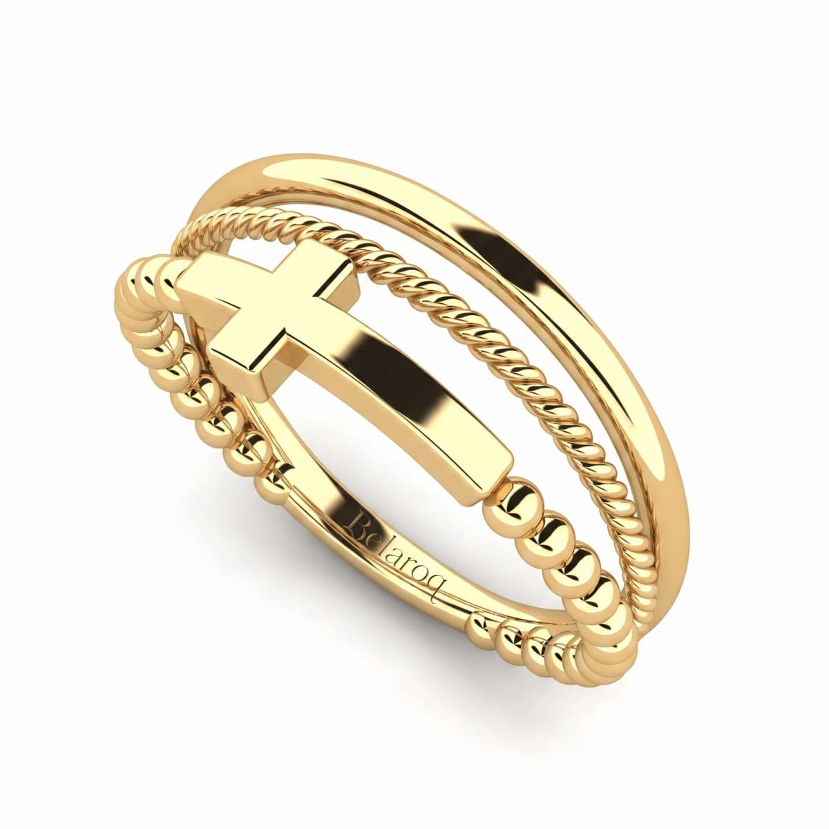 Belaroq Orielle Glint Whisper Yellow Gold Ring