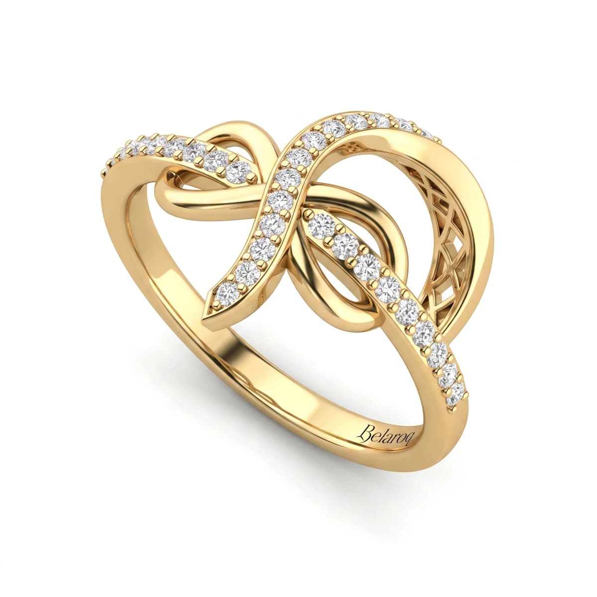Belaroq Sienna Maris Ceremony Yellow Gold Diamond Ring