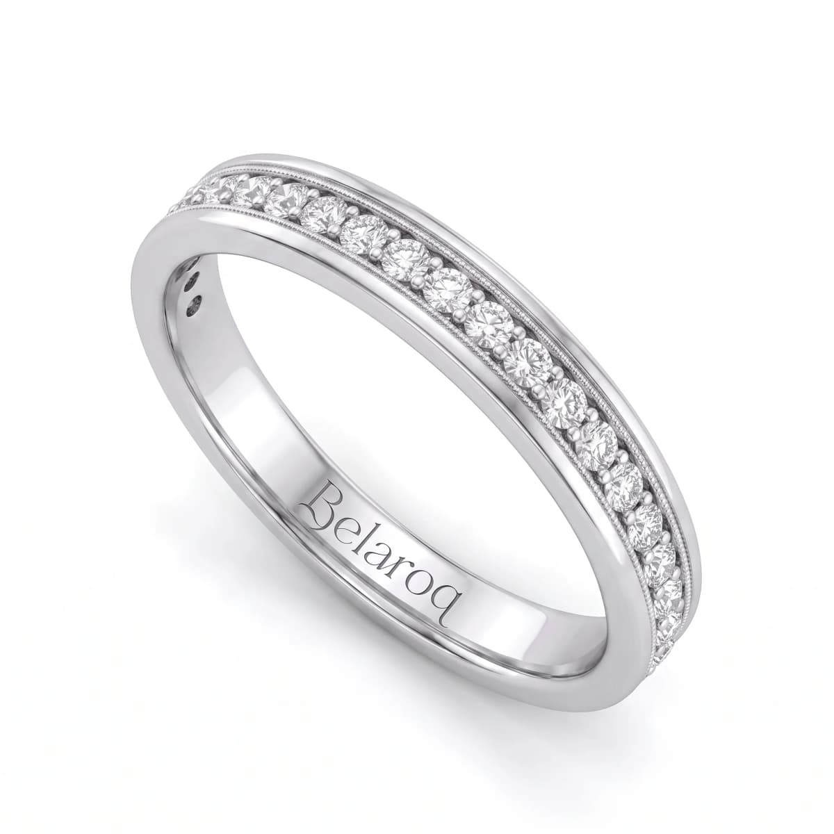 Belaroq Novelle Pearl Lustre White Gold Diamond Ring