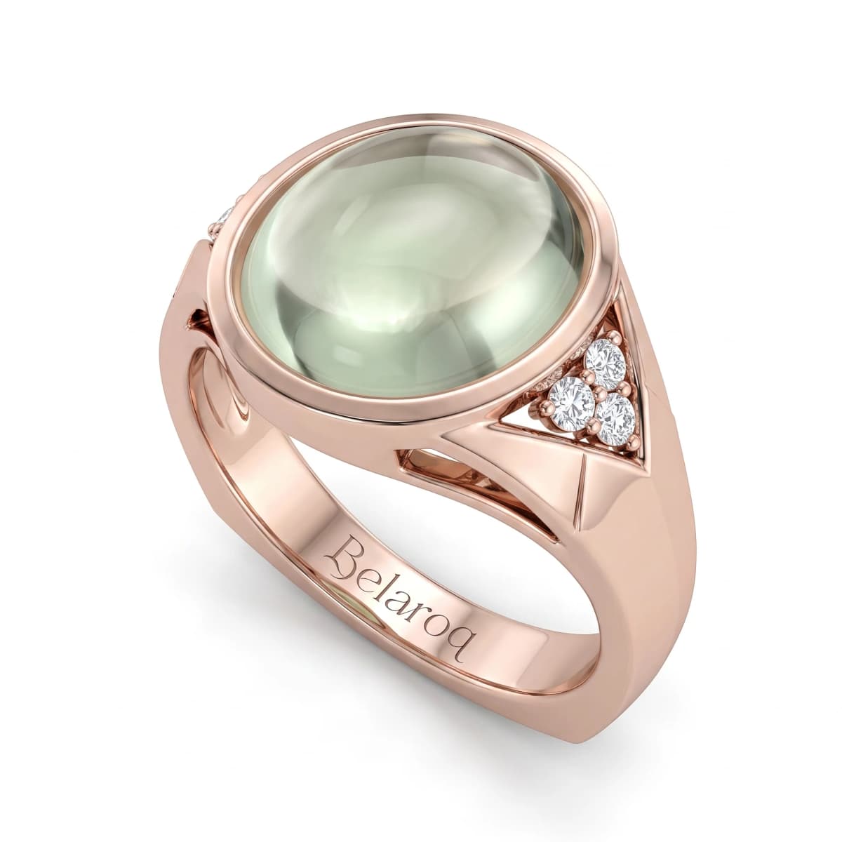 Belaroq Lyra Spire Heritage Rose Gold Amethyst Ring